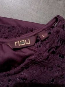 Purple Lace Top
