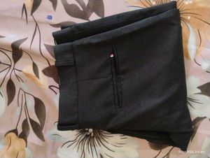 Armani Men’s Classic Black Slim-Fit Formal Trouser