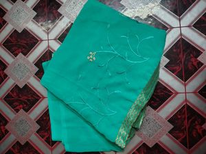Elegant Green Saree
