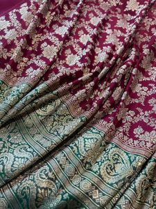 Pure Silk Handloom Jungla Banarasi