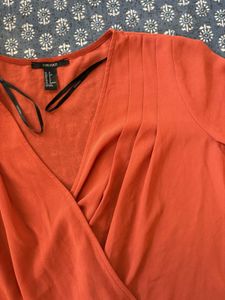 Rust Colored Long Sleeve Top