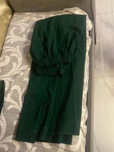 Yellow &amp; Green Embroidered Salwar Kameez