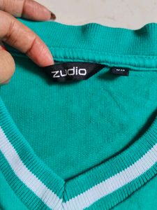 Green Printed Sweatshirt
