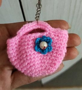 handmade crochet keychain🧶