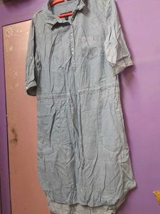 Soft Denim Shirt Mid Length