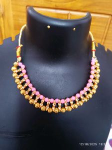 new Pink &amp; Gold Necklace