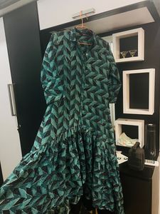 Peacock Blue Dress