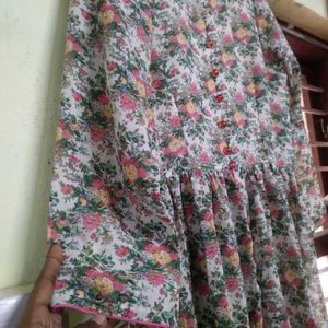 Vintage Floral Print Dress