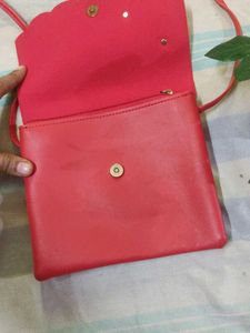 A Red Sling Bag