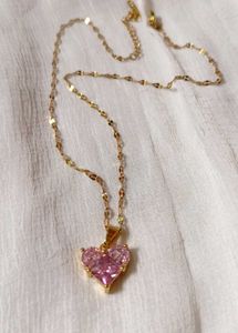 Anti-Tarnish Stainless steel  Pink Love Chain💓