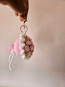 Crochet bouquet Keychain