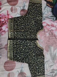 Embroidered Black Blouse