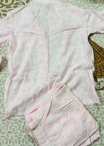 Pink Night Suit Set