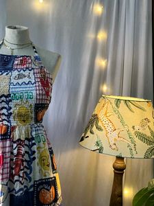Patchwork Halter Maxi Dress