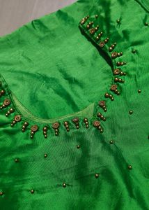Onam Blouse 💚with Bead Work🥰