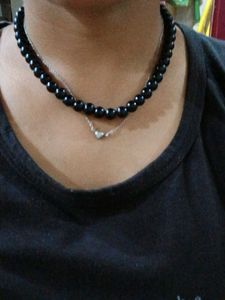 Black Beaded Necklace