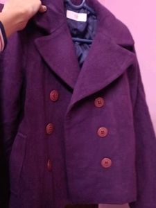 Purple Peacoat Jacket