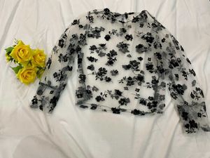 Organza Floral Top