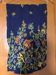 Navy Blue Printed Kurta Set