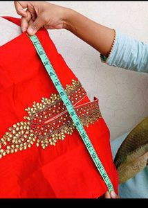 Red Anarkali Kurta with Dupatta