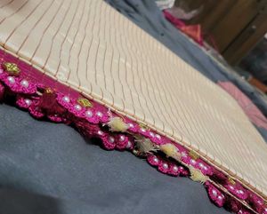 Elegant mysore crepe silk saree with Blouse