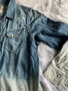 denim faded blue jacket