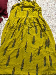 Yellow Printed Sundress