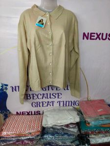 Elegant Button-Down woolen Shirt