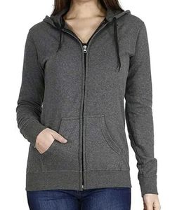 Gray Zip-Up Hoodie