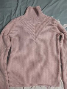Pink Turtleneck Sweater