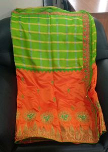 Contrast Saree