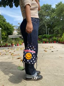 Polka Dot Bucket Bag