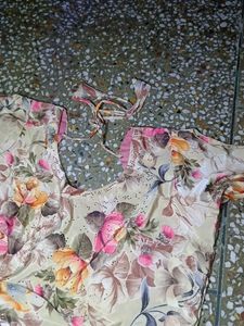 Multi Colour Silk Suit