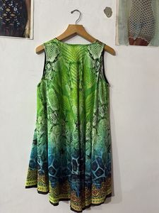 Green Print Tank Top