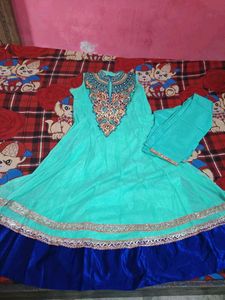 Party Wear Embroidery Heavy Work Anarkali Kurti Se