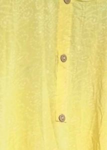 Yellow Cotton Kurti - Size M