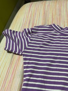 Striped Purple Tee