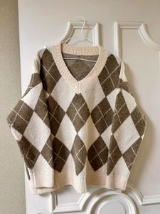 Argyle Knit Sweater