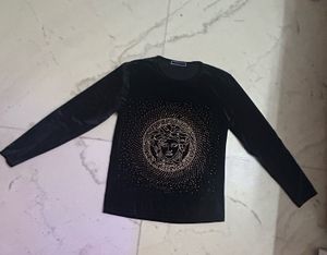 Versace Style Black T-Shirt