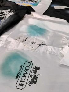 Coach Graphic Drop-Shoulder Shirts