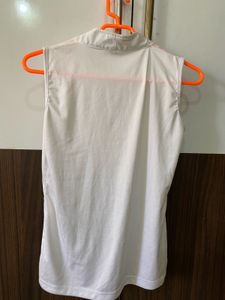 Sleeveless White Top