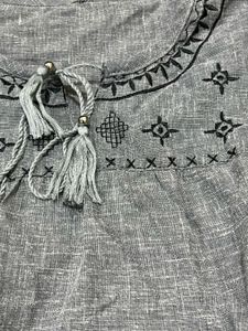 Elegant Grey Full Sleeve Half Kurta