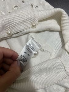 Marks &amp; Spencer White Sweater