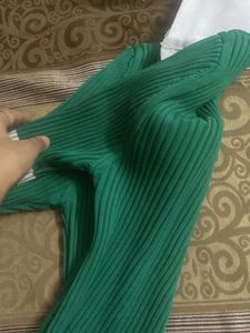Green Knit Top