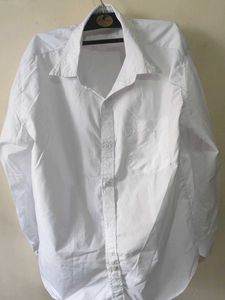 Classic White Long Sleeve Button-Up Shirt