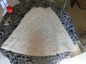 Long Cream Skirt