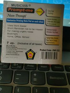 Neon Prompt Sticky Notes