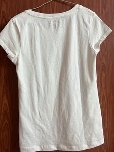 White Tee With Graphic Design