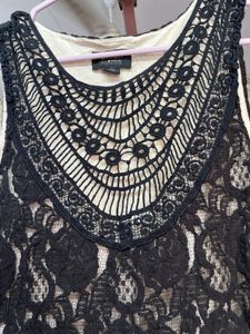 ONLY Black Lace Top