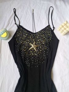 Black Embellished Top